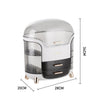 Clear Desktop Cosmetic Storage Box Make Up Organizer 2 Drawers Lidded Case Rack