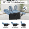 Electric Recliner Sofa Chairs Massage Heated Vibration Armchairs w/ Cup Holder