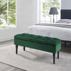 Velvet Ottoman Storage Blanket Toy Box Bedroom Bench Dressing Table Seat Stool