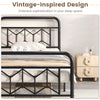 Modern Mattress Foundation Single Size Platform Bed-Black