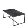 Modern Coffee Table Rectangle Slate Top Tea Dining Table Living Room Storage