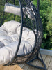Hanging Cocoon Egg Chair Garden Swing 2 Person Hammock Removable Cushions !!!