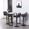 2x Bar Stools Breakfast Comfortable Swivel Gas Lift Kitchen Stool Leather Chairs