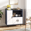 3 Doors Wooden Dining Sideboard Modern Storage Cupboard for Living Room Kitchen