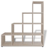 Staircase Bookcase Bookshelf Display Storage Box Unit Cubes 142 Oak Z1J7