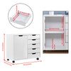 3/5 Drawer Mobile Filing Cabinets Printer Stand Pedestal Lockable Office Cabinet