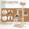 Modern Climbing Stand Furniture Indoor 150cm Cat Tower Activity Center