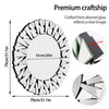 Round Wall Mirror Bevelled Decorative 3D Mirrored Glass Sunburst Vanity Mirror