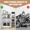 Shoe Cabinet Freestanding Shoe Rack Storage Organizer with Adjustable Shelves