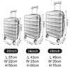 2/3PCS Luggage Set Suitcase ABS Lightweight Trolley Travel Cabin Case 4 Wheel
