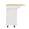 Kitchen Storage Trolley Rolling Island Cart with Countertop, Shelves, Drawers