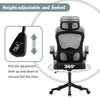 Ergonomic Mesh Home Office Chair Swivel Adjust Height Tilt Lumbar Function