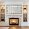 1.2m Oversized Wall Mirror Silver Grecian Venetian Art Accent Mirror Fireplace