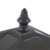 Outdoor Solar LED Garden Post Light 1.2M Tall Pathway Bollard Lamp – Black