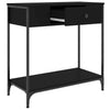 Console Table Black 75x34.5x75 Engineered Wood T2P9