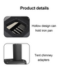Wood Burning Stove Wood Camping Stove Heater with 2 Cooking Positions Portable