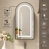 LED illuminated Bathroom Mirror Cabinet with Demister Shaver Socket Wall Mounted