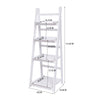 4 Tier Wooden Ladder Shelf Plant Flower Pot Display Stand Bookcase Storage Rack