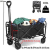 150KG Folding Trolley Cart Outdoor Garden Camping Beach Festival Wagon Truck UK