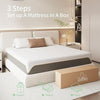 Doubleslee Memory Foam Mattress, 4FT6 Medium Firm Feel, Soft Skin-friendly