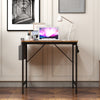 Study Computer Desk 100x50cm Home Office Writing Small Desk PC Table with Bag