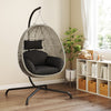 Heavy-duty Hanging Egg Basket Seat with Soft Thick Cushion with Stand