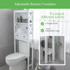Over-the-Toilet Storage Cabinet Bathroom Storage Organizer w/Shelves & Drawer