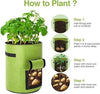 6x Large Potato Grow Bags Bag Tomato Bag Planter Grow Your Own Vegetable Sack