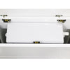 Back To Wall White Toilet Bathroom Close Seat WC Unit Concealed FREE Pan Cistern