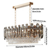 Luxury Crystal LED Ceiling Light Living Room Accent Chandelier Lamp Easy Install
