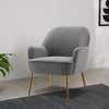 Modern Upholstered Sofa Chair Velvet Fabric Accent Armchair Leisure Lounge Chair
