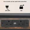 Double Size Bed Frame Metal Bed Platform LED Lights Headboard & 4 Storage Drawer
