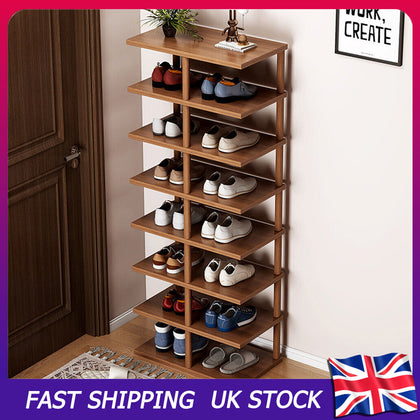 8-Tier Shoe Rack Organizer Shelf Vertical Home Storage Rack for Entryway