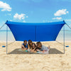 Beach Tent Portable UPF 50+ UV Protection Canopy Sun Shelter W/ Sand Anchor