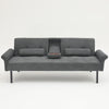 3 Seater Click Clack Sofa Bed Recliner Settee Couch Sofabed with Bloster Pillows