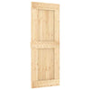 Sliding Door with Hardware Set 80x210 Solid Wood Pine I0R7