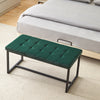 Velvet Padded Ottoman Stool Bed Bench Dining Bench Multicolor Livingroom Bedroom