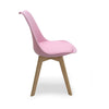 Tulip Dining Chair Padded Seat Eiffel Wood Legs (SETS OF 1,2,4) Jamie Lorenzo