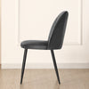 Set of 2,4,6 Velvet Suede Dining Chairs Upholstered seat Ergnomic with Metal Leg