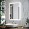 Bathroom LED Mirror with Lights Demister Pad/Touch Sensor/Shaver Socket 500x700