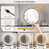 White Dressing Table High-gloss Vanity Makeup Desk with LED Mirror 5 Drawers