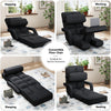 Floor Folding Chair 14 Positions Adjustable Floor Lazy Chair with Armrest Single
