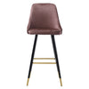 Pair Barstools Soft Upholstered Seat Kitchen Breakfast Counter Bar Stool Chair