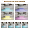 Coffee Table with RGB LED Lights Rectangular Cocktail Table For Living Room New