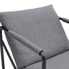 Padded Armchair Leisure Chair with Metal Frame for Living Room Bedroom Office