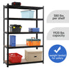 1.8m Warehouse 5 Tier Racking Shelf Heavy Duty Steel Garage MDF Shelving Unit