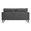 Modern Velvet Tufted Couch Upholstered Sofa Chair Loveseat with 2 Pillows Lounge