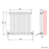 Traditional Radiator 2 3 Column Horizontal Vertical Cast Iron Style Vintage Rads