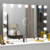 LED Hollywood Makeup Mirror Large Vanity Light Mirror with Dimmable LED Bulbs