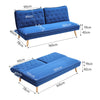 Large Upholstered Sofa Bed Velvet Tufted Recliner Loveseat Couch Sofabed Sleeper